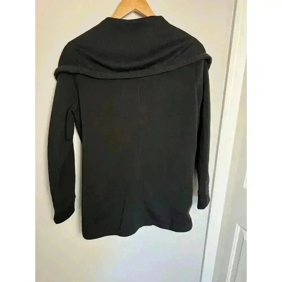 Bagatelle Fleece Open Jacket Women's M Black Long Sleeve Side Slit Pockets - Picture 5 of 10